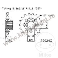 Pinion fata JMT 29034S