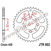 Foaie spate JTR802.48 48T, 428