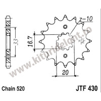 Pinion fata JTF430.12 12T, 520