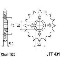 Pinion fata JTF435.15 15T, 530