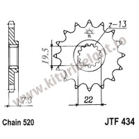 Pinion fata JTF434.14 14T, 520