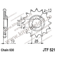 Pinion fata JTF521.15 15T, 630