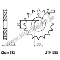 Pinion fata JTF585.17 17T, 532