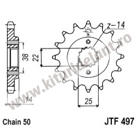 Pinion fata JTF497.15 15T, 530