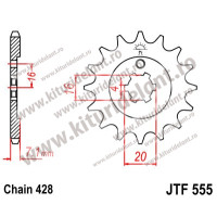 Pinion fata JTF555.13 13T, 428