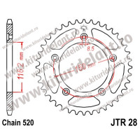 Foaie spate JTR28.43 43T, 520