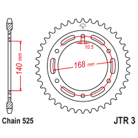 Foaie spate JTR3.47 47T, 525