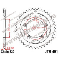 Foaie spate JTR491.40 40T, 520