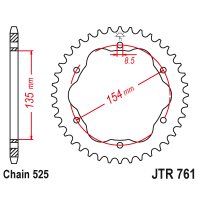 Foaie spate JTR761.43 43T, 525