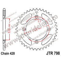 Foaie spate JTR798.44 44T, 428