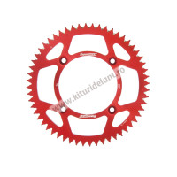 Rear ALU sprocket SUPERSPROX RAL-209:56-RED Rosu 56T, 420