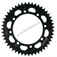 Rear ALU sprocket SUPERSPROX RAL-455:47-BLK Negru 47T, 420