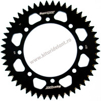 Rear ALU sprocket SUPERSPROX RAL-455:49-BLK Negru 49T, 420