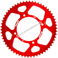 Rear ALU sprocket SUPERSPROX RAL-6618:58-RED Rosu 58T, 420