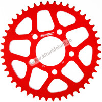 Rear ALU sprocket SUPERSPROX RAL-727:46-RED Rosu 46T, 525