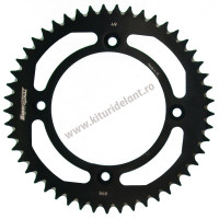 Rear ALU sprocket SUPERSPROX RAL-898:49-BLK Negru 49T, 428