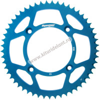 Rear ALU sprocket SUPERSPROX RAL-998:53-BLU Albastru 53T, 428